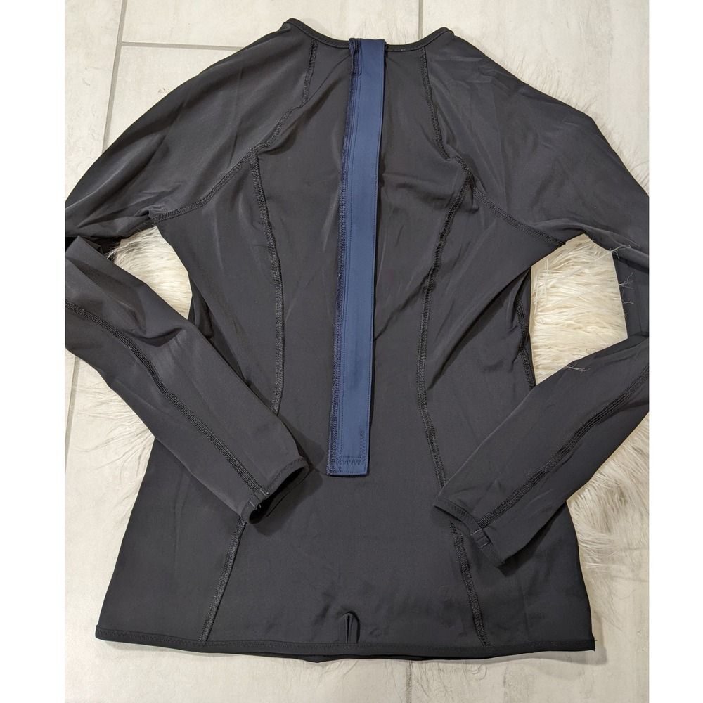Lululemon Zip Back long sleeve Reebok lined Shorts black Set Athletic LN - Picture 11 of 14